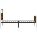 vidaXL Posteľný rám bez matraca 90x200 cm dub sonoma kompozitné drevo
