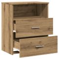 vidaXL Nočné stolíky 2 ks dub artisan 50x32x60 cm kompozitné drevo