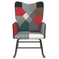 vidaXL Hojdacie kreslo patchwork látkové