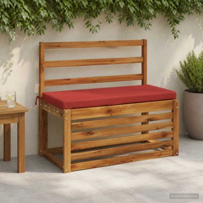 vidaXL Vankúš na lavičku SOEST 100% polyester Červená 80 x 40 x 5 cm