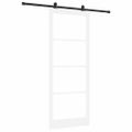 vidaXL Posuvné dvere ORKDAL 93 x 232 cm Biela a čierna