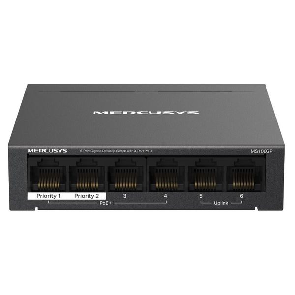 MERCUSYS MS106GP, 6-Port 1000 Mbps Desktop Switch