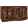 vidaXL Komoda dymový dub 102x35x55 cm spracované drevo
