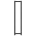 vidaXL Stojan na uteráky sivý 23x18x110 cm masívna borovica