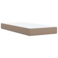 vidaXL Boxspring posteľ s matracom kapučínová 90x190 cm umelá koža