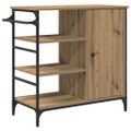 vidaXL Kuchynský vozík Remeselný dub 87.5 x 39 x 84.5 cm