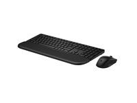 Sada klávesnice a myši - duálny režim, 3-zónové usporiadanie, viacdotykové zariadenia, nízky profil stisku kláves - full size - bezdrôtová - Bluetooth, 2.4 GHz - česká/slovenská - čierna