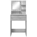 vidaXL Toaletné stolíky do spálne Sivý Sonoma 80 x 39,6 x 135 cm