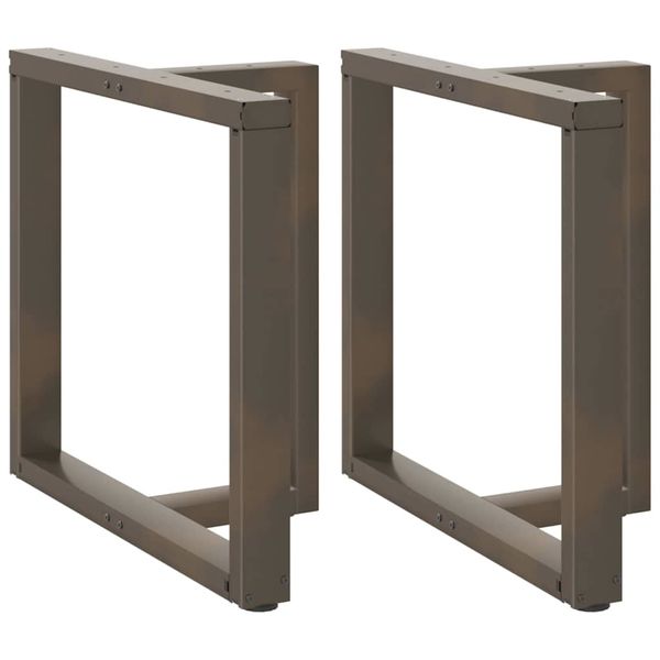 vidaXL Nohy k jedálenskému stolu v tvare T, 2 ks, čierne, 80x35x(72-73) cm, oceľ
