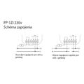 Relé elektromagnetické F&F PP-1Zi/230, 1× NO, 230V, 16A, do krabice