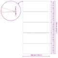 vidaXL Podložka pod bazén 550 x 280 x 0,1 cm Obdĺžnikový Čierna