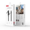 XO kábel NB-Q311 PD USB-C - USB-C 1,5m 240W čierny plochý so stojanom