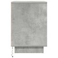 vidaXL Nočné skrinky s LED osvetlením 2 ks Betónovo sivá 38x34x50 cm
