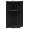 vidaXL Koncový stôl Čierna 29,6 x 29,6 x 60 cm Kompozitné drevo