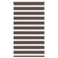 vidaXL Zebrová roleta 100,9x175 cm Šírka látky 96,7 cm kávová