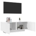 vidaXL TV skrinka biela 100x35x40 cm spracované drevo