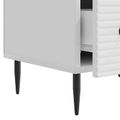 vidaXL TV skrinka Biela s vysokým leskom 147 x 34,5 x 30 cm
