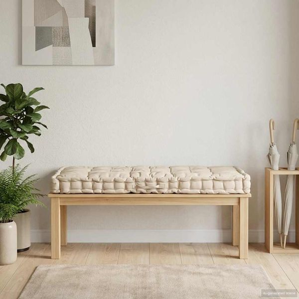 vidaXL Podložka na paletový nábytok 120x80x10 cm, béžová