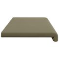 vidaXL Vankúš na lavičku Textúrovaná zamat Khaki Hĺbka 35 cm