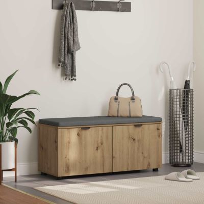 vidaXL Predsieňová lavica Remeselný Dub 100 x 38 x 46 cm