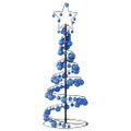 vidaXL LED vianočný stromček s ozdobami 80 LED teplá biela 120 cm
