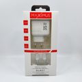 WALL CHARGER MX BURST GaN PD 35W, 2xUSB-C + C/LIGHTNING PD CABLE 20W  WHITE