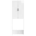 vidaXL Toaletná skriňa HOORN Biela s vysokým leskom 66 x 25,5 x 190 cm