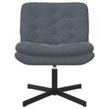 vidaXL Otočné relaxačné kreslo Tmavo šedá 63 x 75 x 76 cm Zamat
