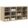 vidaXL Skriňa na topánky 103 x 30 x 51 cm Kompozitné drevo Dub sonoma