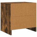 vidaXL Nočné stolíky 2 ks, tmavý dub 45x34x44,5 cm, kompozitné drevo