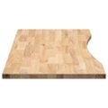 vidaXL Doska stolíka neošetrená 120x50x2,5 cm dubový masív obdĺžnikový