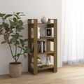vidaXL Knižnica/deliaca stena medová 60x35x125 cm masívna borovica