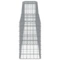 vidaXL Oblúkové gabionové koše 25 ks 400x50x80/100 cm pozink. železo