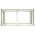 VidaXL kvetináč Biela 80x40x80 cm Oceľ valcovaná za studena