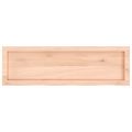 vidaXL Nástenná polica 100x30x(2-4) cm neošetrený dubový masív