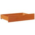 vidaXL Zásuvky pod posteľ 2 ks voskové 80x55x17 cm masívna borovica