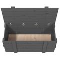 vidaXL Úložný box sivý 91x40,5x42 cm masívna borovica
