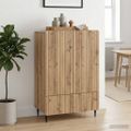 vidaXL Servírovacia skriňa Dub artisan 66 x 34,5 x 97 cm