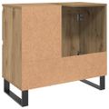 vidaXL Skrinka do kúpeľne dub artisan 65x33x60 cm kompozitné drevo
