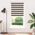vidaXL Zebra roleta hnedá 100x230 cm šírka látky 95,9 cm polyester