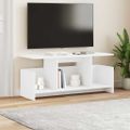 vidaXL TV stolík 102 x 35 x 45 cm Biela Kompozitné drevo