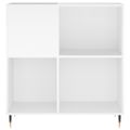 vidaXL Skrinka na platne biela 84,5x38x89 cm kompozitné drevo