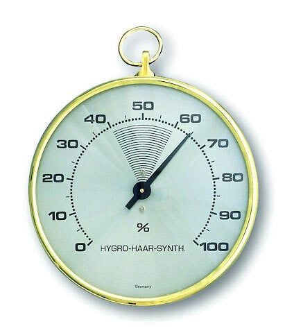 44.2001 TFA Analógový vlhkomer s mosadzným krúžkom