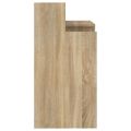 vidaXL Stôl s LED svetlami, dub sonoma 97x45x90 cm, kompozitné drevo