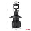 LED žiarovky hlavného osvetlenia PL Lens Séria H4 AMiO-03667