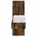 vidaXL Sada kúpeľňového nábytku 2 ks Dymový dub 33 x 34,5 x 100 cm