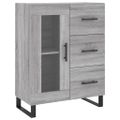 vidaXL Vysoká skrinka sivý dub sonoma 69,5x34x180 cm spracované drevo