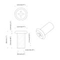 vidaXL Zámková matica 2 ks Strieborná M6 x 25 mm Oceľ