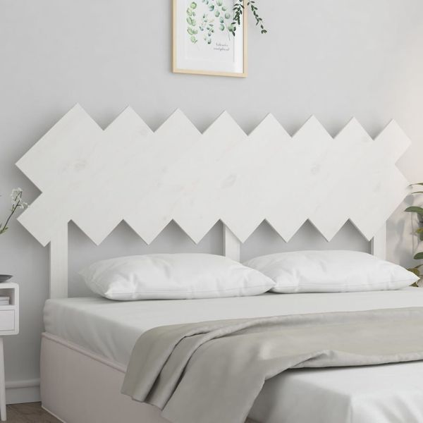 vidaXL Čelo postele biele 159,5x3x80,5 cm masívna borovica