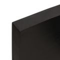 vidaXL Stolová doska tmavohnedá 60x40x(2-6)cm ošetrený masív hrany